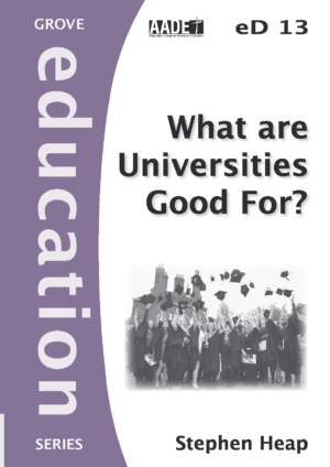 eD 13 What are Universities Good For? (2012)